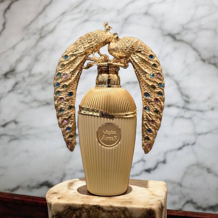 Shop Lattafa Afeef Eau de Parfum 100ml – a refined unisex fragrance with citrus, florals, woods, and musk. Long-lasting oriental luxury perfume.