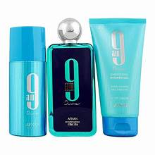Afnan 9AM Dive Men Gift Set — EDP 3.4 oz + Shower Gel 5.0 oz + Deodorant Spray 5.0 oz