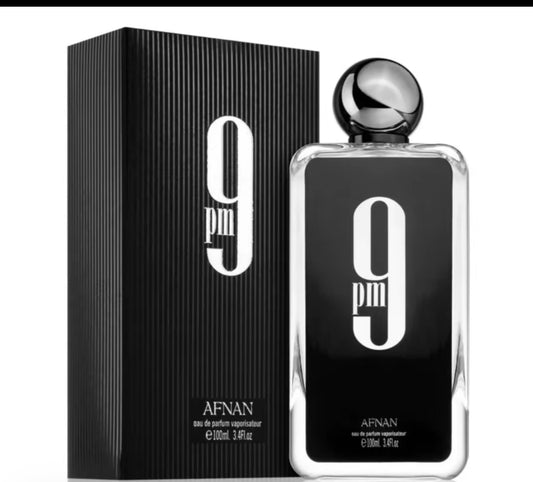 Shop Afnan 9PM Men Eau de Parfum 100ml. A bold, sweet-spicy men’s fragrance with vanilla and amber. Long-lasting, perfect for night and special occasions.