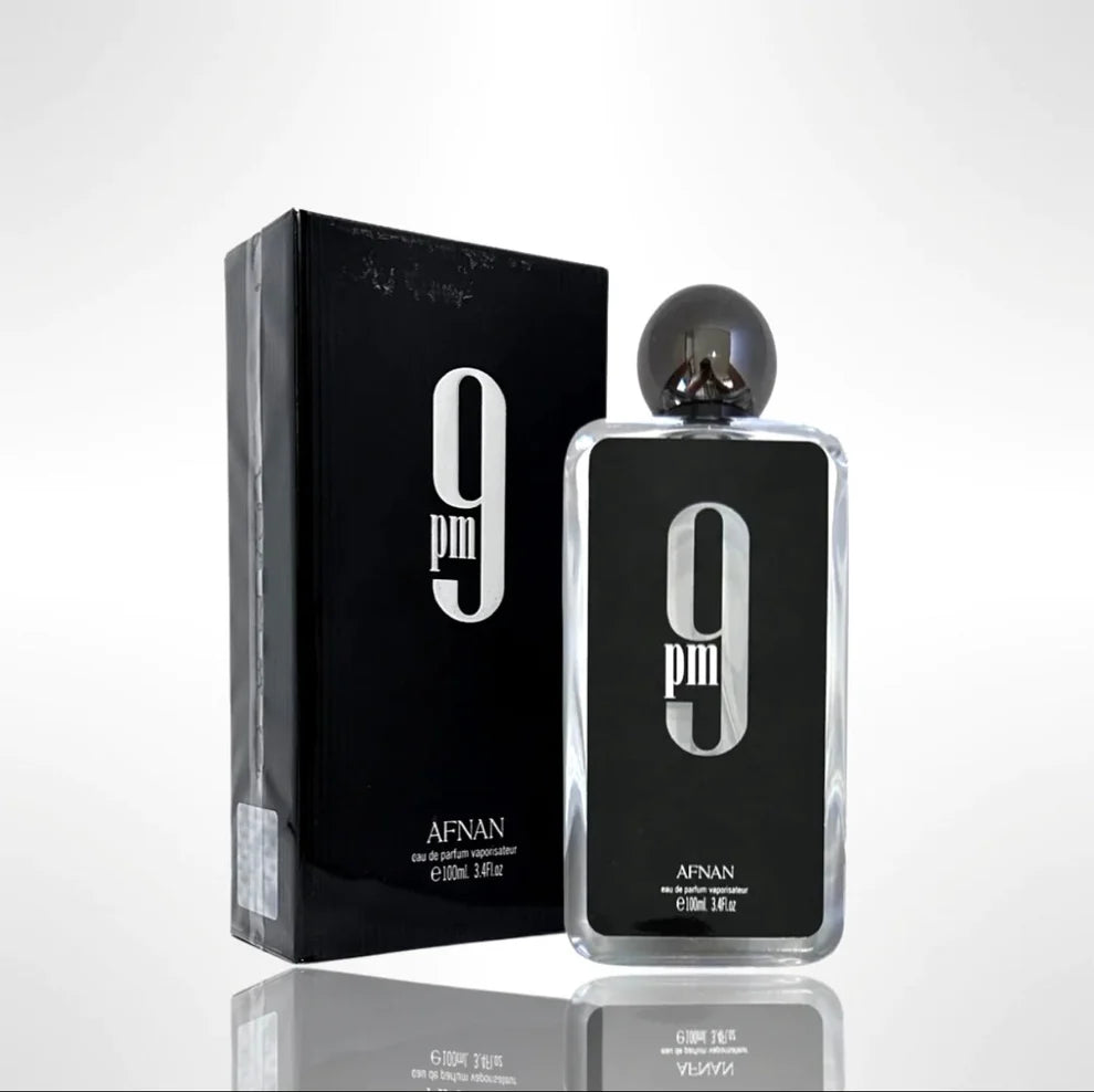Shop Afnan 9PM Men Eau de Parfum 100ml. A bold, sweet-spicy men’s fragrance with vanilla and amber. Long-lasting, perfect for night and special occasions.
