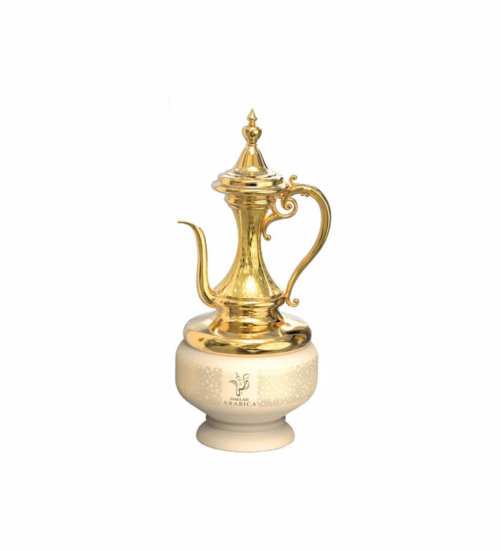 Dallah Arabica Le Chameau Elite Eau de Parfum 100ml gold dallah bottle and box