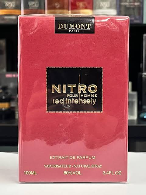 Dumont Nitro Red Intensely Eau de Parfum 3.4 oz for Men — fruity-amber scent with marine woody notes