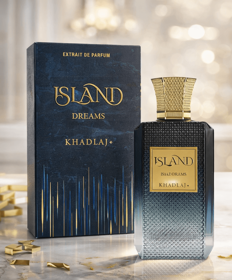 Khadlaj Island Dreams Extrait de Parfum 100ml unisex fragrance bergamot ginger grapefruit ambroxan musk