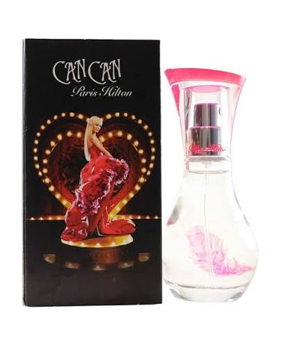Paris Hilton Can Can 3.4 oz Eau de Parfum for women – fruity floral perfume bottle on white background