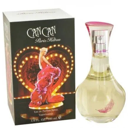Paris Hilton Can Can 3.4 oz Eau de Parfum for women – fruity floral perfume bottle on white background