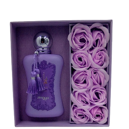 Zimaya Fatima Velvet Love Eau de Parfum – a sophisticated floral and sweet fragrance for women with warm musk and vanilla undertones. Shop authentic