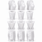 12-piece Christmas silicone candle mold bundle with Santa Claus reindeer and two Christmas tree designs