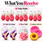 13-piece floral silicone candle mold bundle with tulip Calla Lily rose and sunflower molds