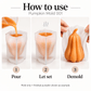 White 3D pumpkin silicone candle mold with finished orange gourd example