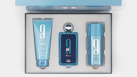Afnan 9AM Dive Men Gift Set – Eau de Parfum 3.4 oz + Shower Gel 5.0 oz + Deodorant Spray 5.0 oz