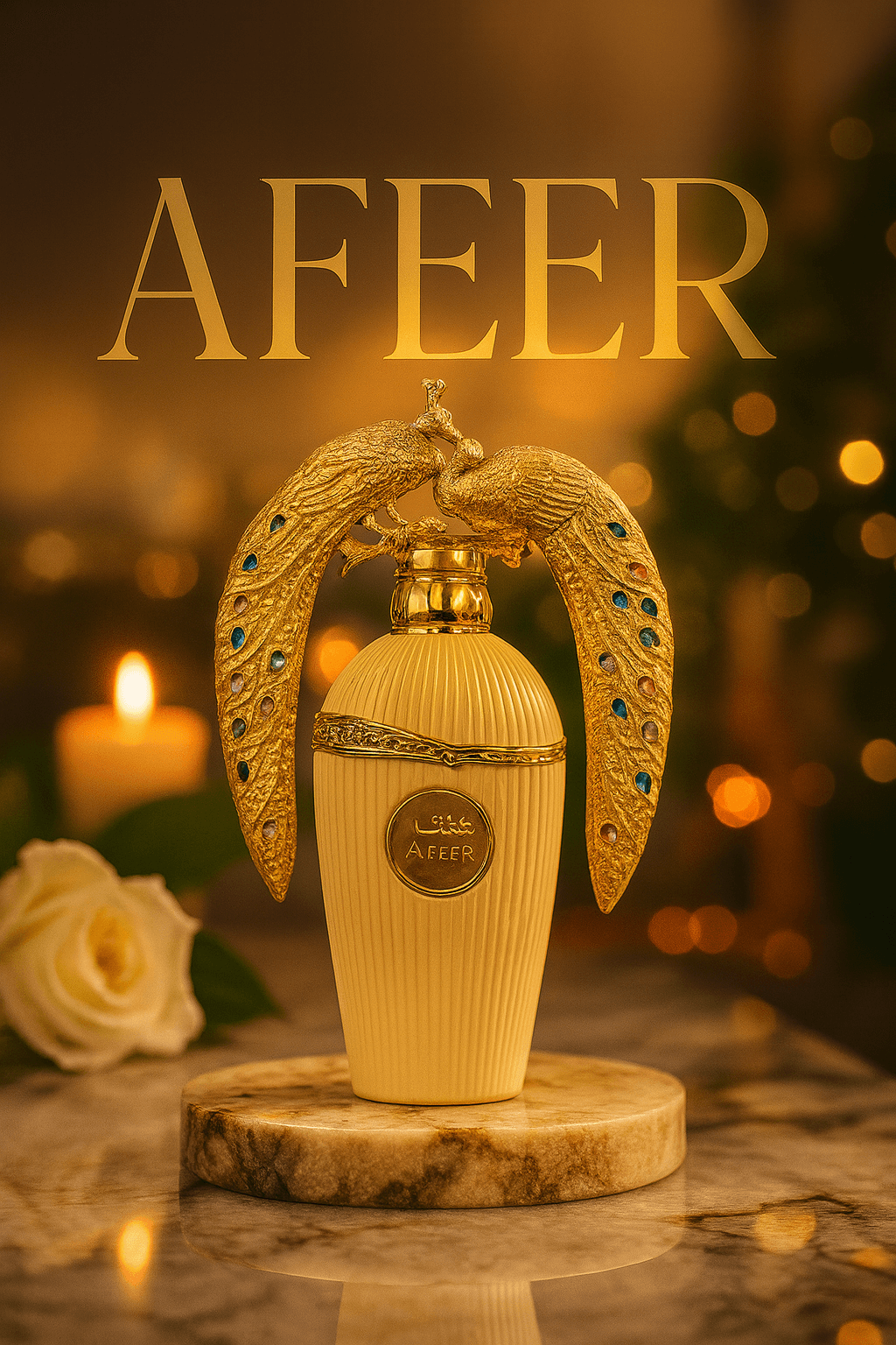 Shop Lattafa Afeef Eau de Parfum 100ml – a refined unisex fragrance with citrus, florals, woods, and musk. Long-lasting oriental luxury perfume.