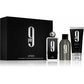 Afnan 9PM Men Gift Set. Bold, long-lasting evening scent with EDP 3.4 oz plus shower gel and deodorant spray. Ideal for gifting.