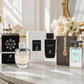 Afnan Rare Carbon, Maison Alhambra Dark Door Sport and Lattafa Atlas three-piece Eau de Parfum bundle