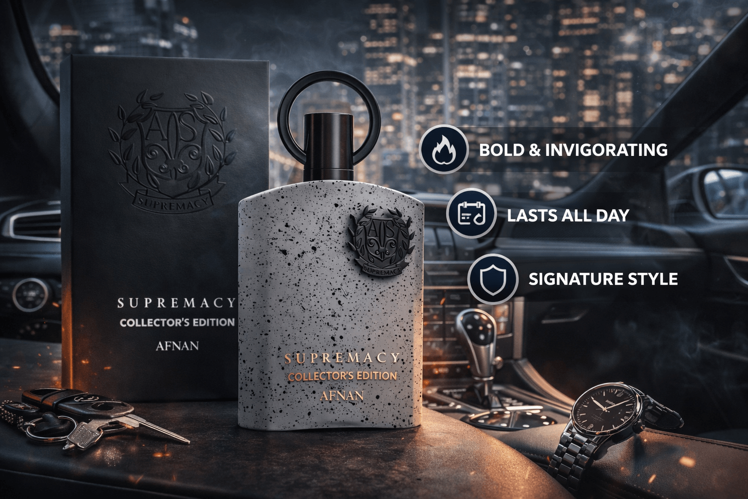 Afnan Supremacy Collector’s Edition Eau de Parfum 100ml men’s fragrance bottle and box