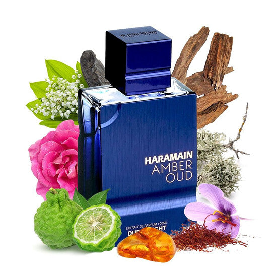 Al Haramain Amber Oud Dubai Night Extrait de Parfum 2.5 oz bottle and box – front view
