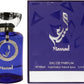 Al Wataniah Niche Massad 100 ml Eau de Parfum – cardamom black tea fig sandalwood vanilla tonka fragrance bottle on white background
