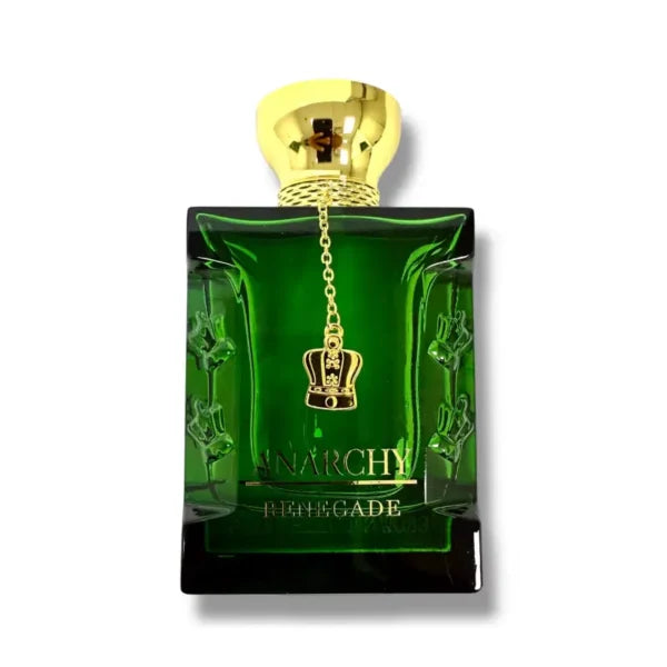 Anarchy Renegade Eau de Parfum 100 ml green bottle and retail box for men