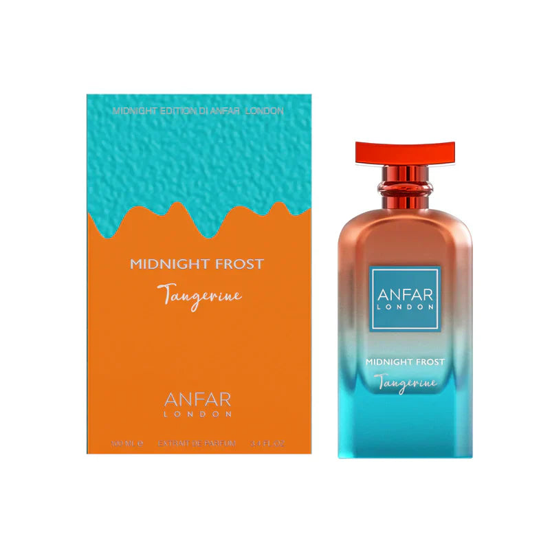 Anfar London Midnight Frost Tangerine Extrait de Parfum 100 ml bottle and box