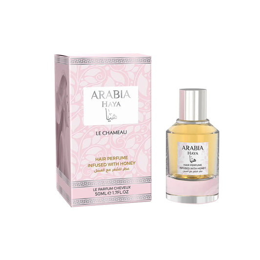 Arabia Haya Hair Perfume infused with honey 50ml women hair fragrance bottle and box