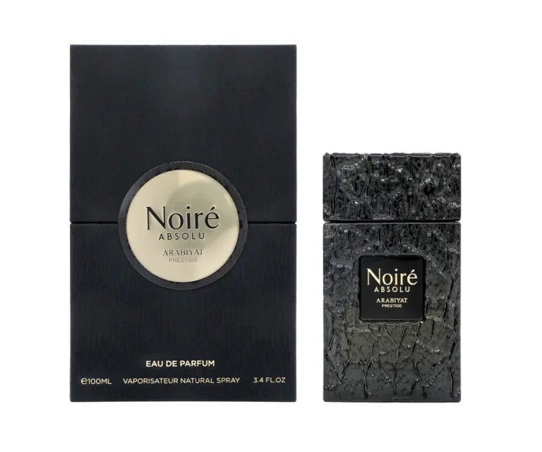 Arabiyat Prestige Noire Absolu Eau de Parfum 100ml 3.4oz bottle and box