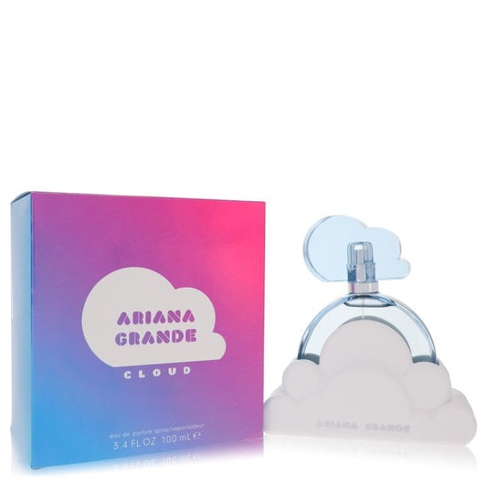 Ariana Grande Cloud 100 ml Eau de Parfum – lavender pear coconut musk fragrance bottle on white background
