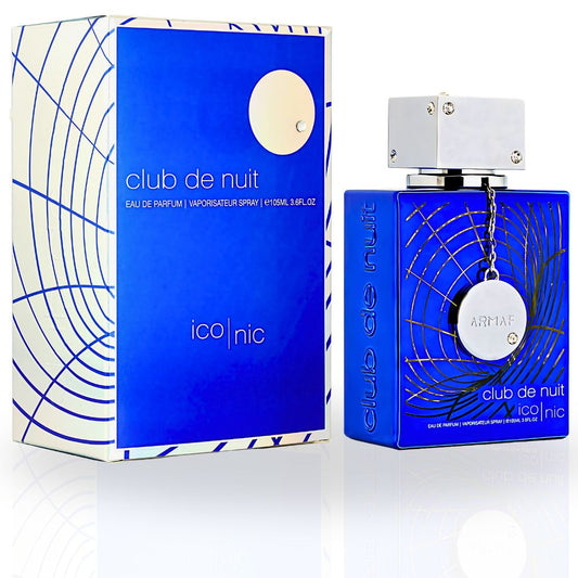 Discover Armaf Club De Nuit Iconic 105ml – a bold, woody and spicy Eau de Parfum for men. Long-lasting, elegant and perfect for special occasions.