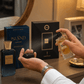 Armaf SHK I by Saoud AlKaabi and Khadlaj Island Dreams two-piece fragrance bundle with bottles and boxes