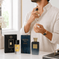 Armaf SHK I by Saoud AlKaabi and Khadlaj Island Dreams two-piece fragrance bundle with bottles and boxes