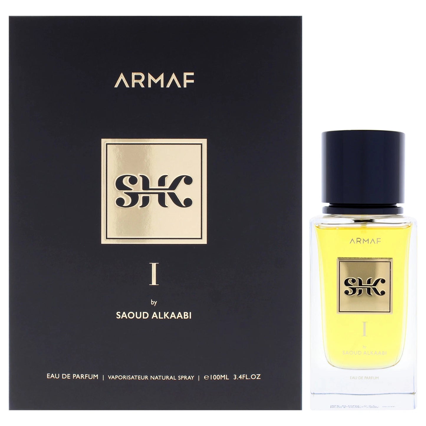 Armaf SHK I by Saoud Alkaabi EDP 3.4 oz for Men – bottle and box front view