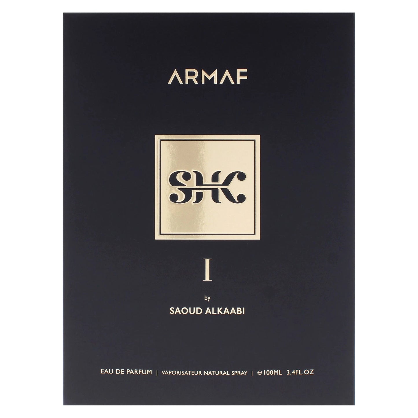 Armaf SHK I by Saoud Alkaabi EDP 3.4 oz for Men – bottle and box front view