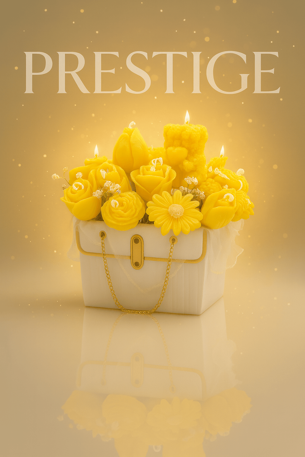 Shop Bloom Treasure, a premium handmade candle box crafted with soy wax floral designs. A unique luxury gift and home décor centerpiece.