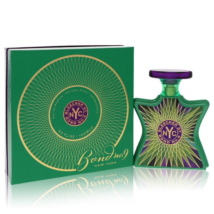 Bond No.9 Bleecker Street 100 ml Eau de Parfum – violet leaf blueberry thyme cedar oakmoss suede unisex luxury fragrance bottle on white background
