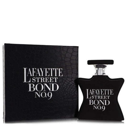 Bond No.9 Lafayette Street 100 ml Eau de Parfum – unisex bergamot vanilla apple woody fragrance bottle on white background
