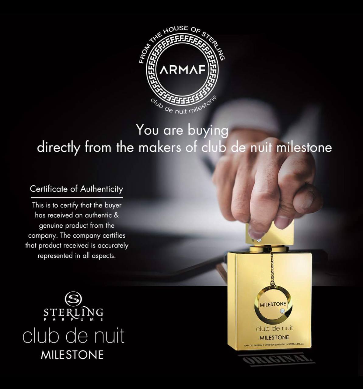 Armaf Club De Nuit Milestone Eau de Parfum 100ml – Men’s Luxury Perfume