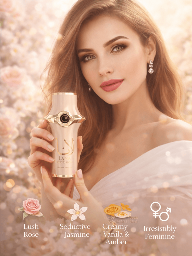 Camara Lana Obsession Eau de Parfum 100ml women floral gourmand perfume bottle and box