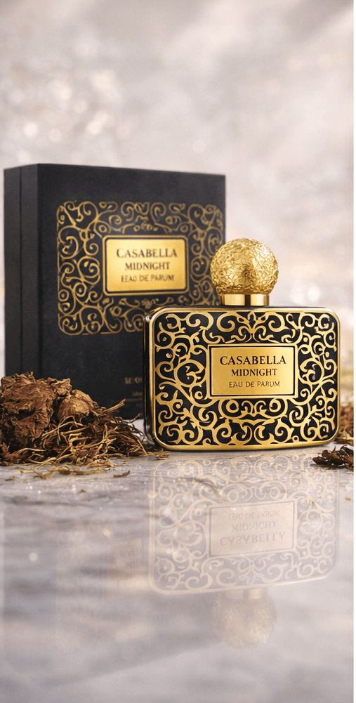 Casabella Midnight unisex eau de parfum 100ml bottle and box