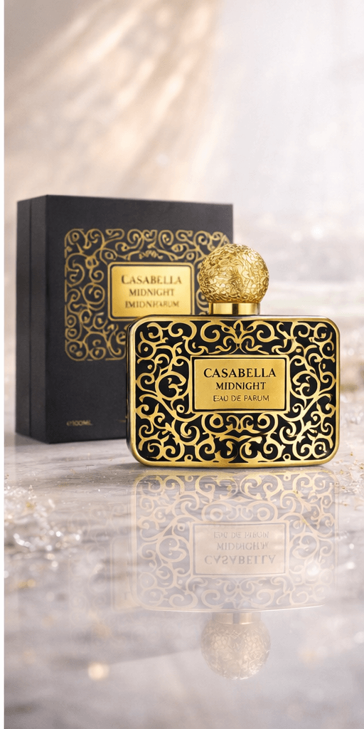 Casabella Midnight unisex eau de parfum 100ml bottle and box