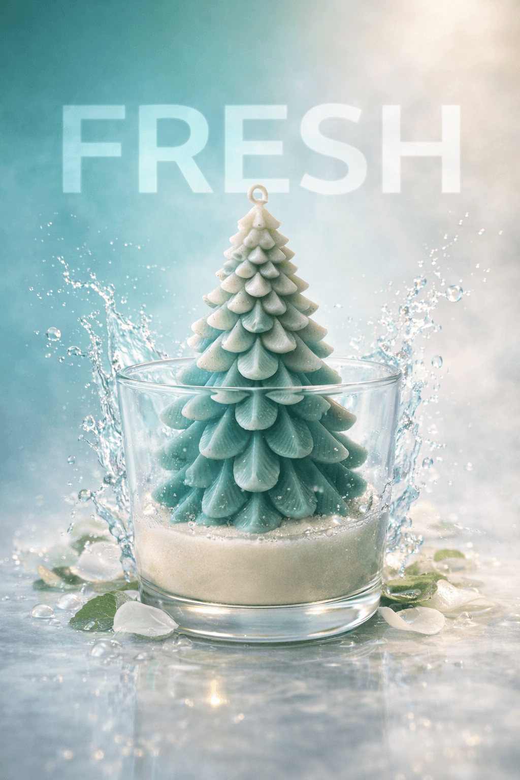 Handcrafted Tree Candle in Glass Bowl – Decorative Dough Bowl Candle