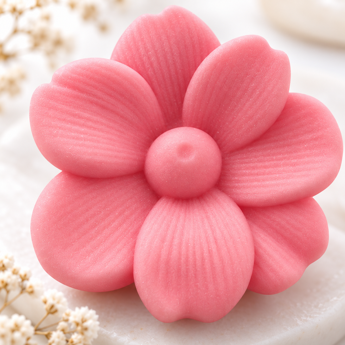 3D Flower Silicone Candle Mold J-5287 – Floral DIY Craft Mold