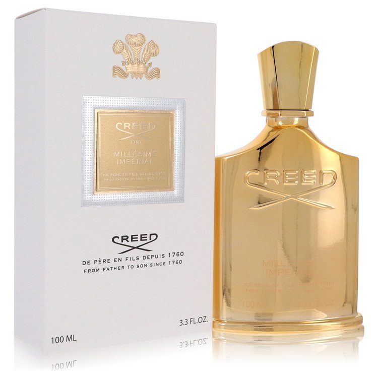 Creed Millésime Impérial 100 ml Eau de Parfum – bergamot blackcurrant marine iris sandalwood musk luxury unisex fragrance bottle on white background