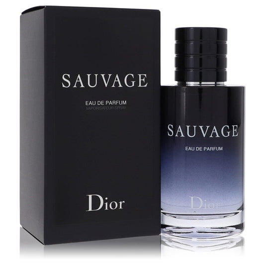 Dior Sauvage 100 ml Eau de Parfum for men – bergamot vanilla woody amber fragrance bottle on white background