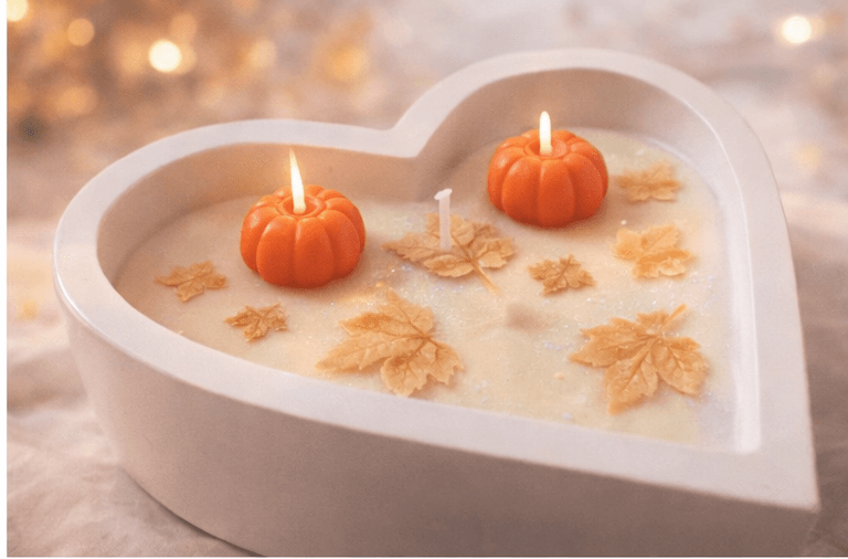 Decorative dough bowl candle ideal for gifting and seasonal décor