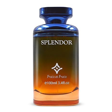 Frais et Frais Splendor 3.4 oz Eau de Parfum – unisex amber vanilla fragrance bottle on white background
