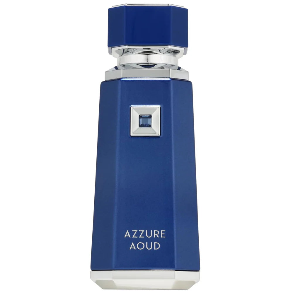 French Avenue Azzure Aoud Eau de Parfum by Fragrance World unisex perfume bottle and box