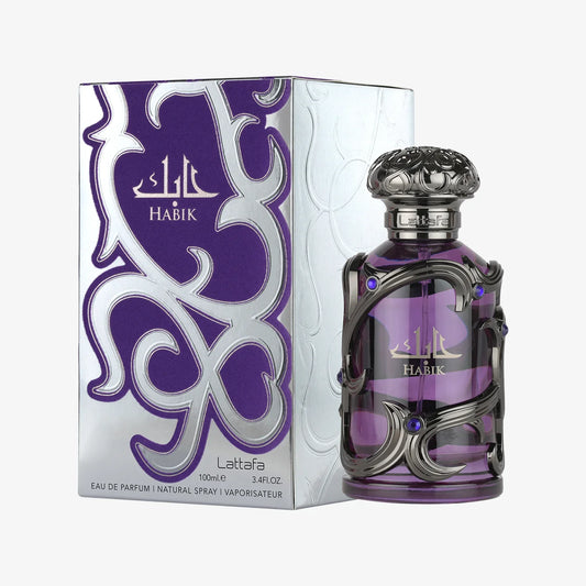 Habik for Men Eau de Parfum 100ml by Lattafa bottle and box on white background