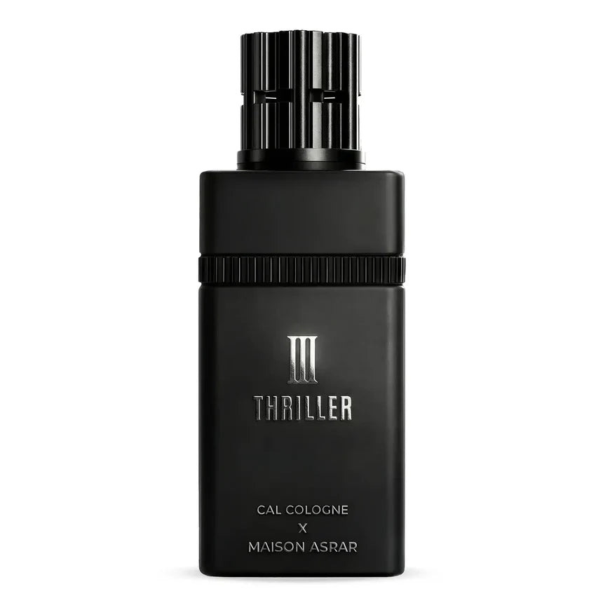 III Thriller by Maison Asrar Extrait de Parfum 100ml black bottle and box
