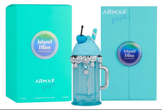 Shop Armaf Island Bliss 100ml – a tropical floral-gourmand scent with wild berries, coconut, vanilla, and musk. Joyful, fresh, long-lasting.
