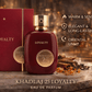 Khadlaj 25 Loyalty Eau de Parfum unisex luxury perfume bottle with red and gold design