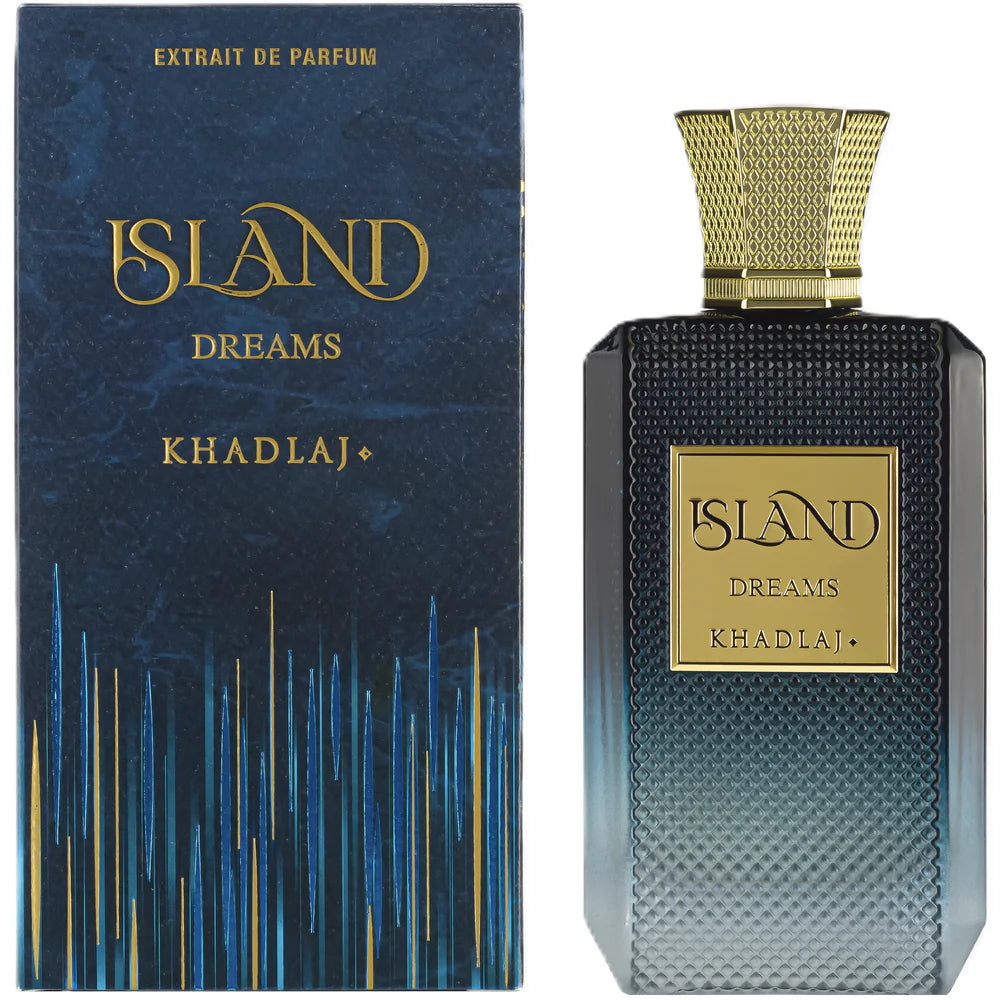 Khadlaj Island Dreams Extrait de Parfum 100ml unisex fragrance bergamot ginger grapefruit ambroxan musk