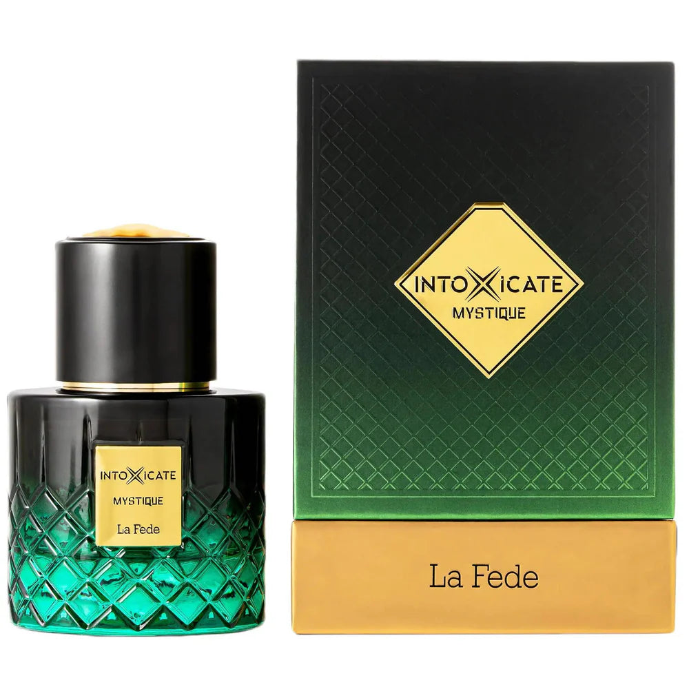 Khadlaj La Fede Intoxicate Mystique Extrait de Parfum 100ml bottle and box